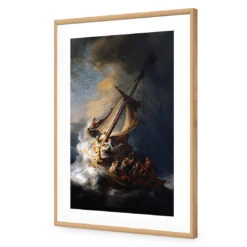 Storm On The Sea Of Galilee By Rembrandt -WALL ART DESGIN SALE NEW FILE 3850AR V Storm on the Sea of Galilee ACR MAT THUMB FF OAK