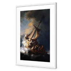 Storm On The Sea Of Galilee By Rembrandt -WALL ART DESGIN SALE NEW FILE 3850AR V Storm on the Sea of Galilee ACR MAT THUMB FF WHT
