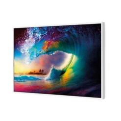 Rainbow Surf -WALL ART DESGIN SALE WB 100619 AR H 3D CANVAS THUMB FF WHT