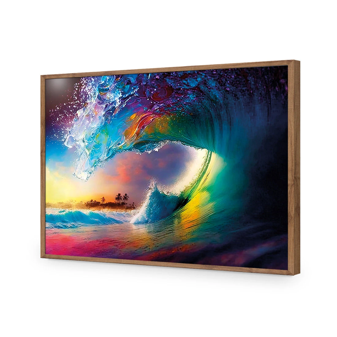 Rainbow Surf Rainbow Surf -WALL ART DESGIN SALE WB 100619 AR H ACR EDG THUMB FF NAT