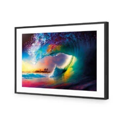 Rainbow Surf -WALL ART DESGIN SALE WB 100619 AR H ACR MAT THUMB FF BLK