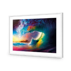 Rainbow Surf -WALL ART DESGIN SALE WB 100619 AR H ACR MAT THUMB FF WHT