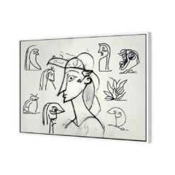 Something Sketchy -WALL ART DESGIN SALE WB 100687 AR H 3D CANVAS THUMB FF WHT
