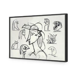 Something Sketchy -WALL ART DESGIN SALE WB 100687 AR H ACR EDG THUMB FF BLK