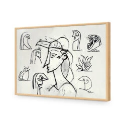 Something Sketchy -WALL ART DESGIN SALE WB 100687 AR H ACR EDG THUMB FF OAK