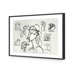 Something Sketchy -WALL ART DESGIN SALE WB 100687 AR H ACR MAT THUMB FF BLK