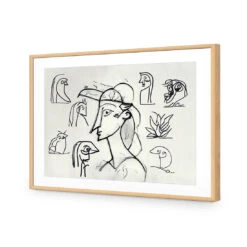 Something Sketchy -WALL ART DESGIN SALE WB 100687 AR H ACR MAT THUMB FF OAK