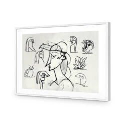 Something Sketchy -WALL ART DESGIN SALE WB 100687 AR H ACR MAT THUMB FF WHT