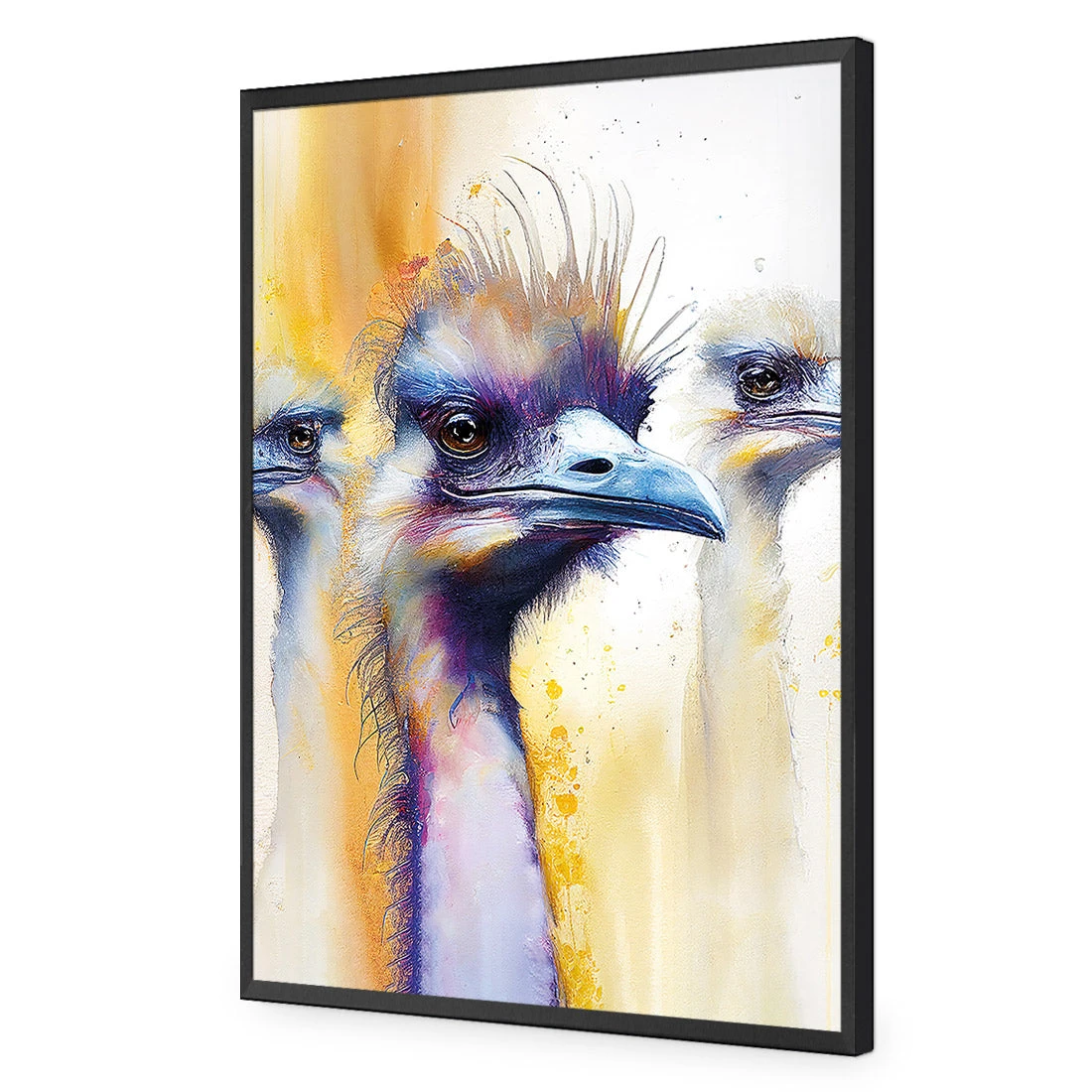 Scheming Emus Scheming Emus -WALL ART DESGIN SALE WB 100711 AR V ACR EDG THUMB FF BLK