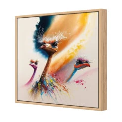 Odd Birds II -WALL ART DESGIN SALE WB 100974 AS Q 3D CANVAS THUMB FF OAK