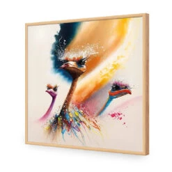 Odd Birds II -WALL ART DESGIN SALE WB 100974 AS Q ACR EDG THUMB FF OAK