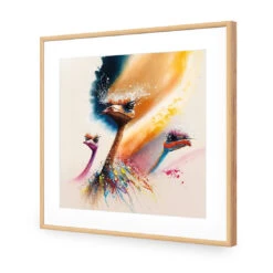 Odd Birds II -WALL ART DESGIN SALE WB 100974 AS Q ACR MAT THUMB FF OAK