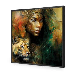 Wild Confidence III -WALL ART DESGIN SALE WB 101050 AS Q ACR EDG THUMB FF BLK