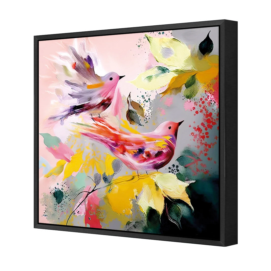 Tweet Tweet I Tweet Tweet I -WALL ART DESGIN SALE WB 1773 AS Q 3D CANVAS THUMB FF BLK