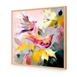 Tweet Tweet I -WALL ART DESGIN SALE WB 1773 AS Q ACR EDG THUMB FF OAK