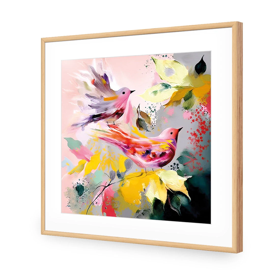 Tweet Tweet I Tweet Tweet I -WALL ART DESGIN SALE WB 1773 AS Q ACR MAT THUMB FF OAK