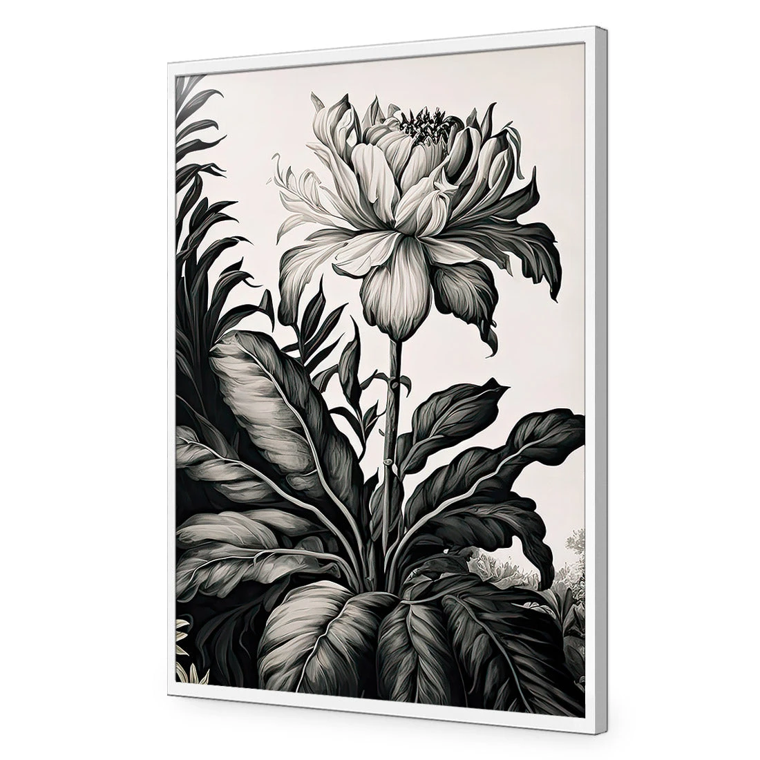 Vintage Floral I Vintage Floral I -WALL ART DESGIN SALE WH 1153 AR V Vintage Floral I ACR EDG THUMB FF WHT