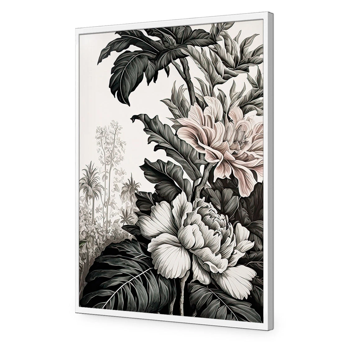 Vintage Floral II Vintage Floral II -WALL ART DESGIN SALE WH 1154 AR V Vintage Floral II ACR EDG THUMB FF WHT