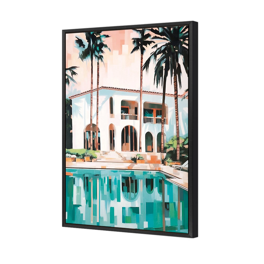 Poolside Villa Poolside Villa -WALL ART DESGIN SALE WH 1183 AR V Poolside Villa 3D CANVAS THUMB FF BLK