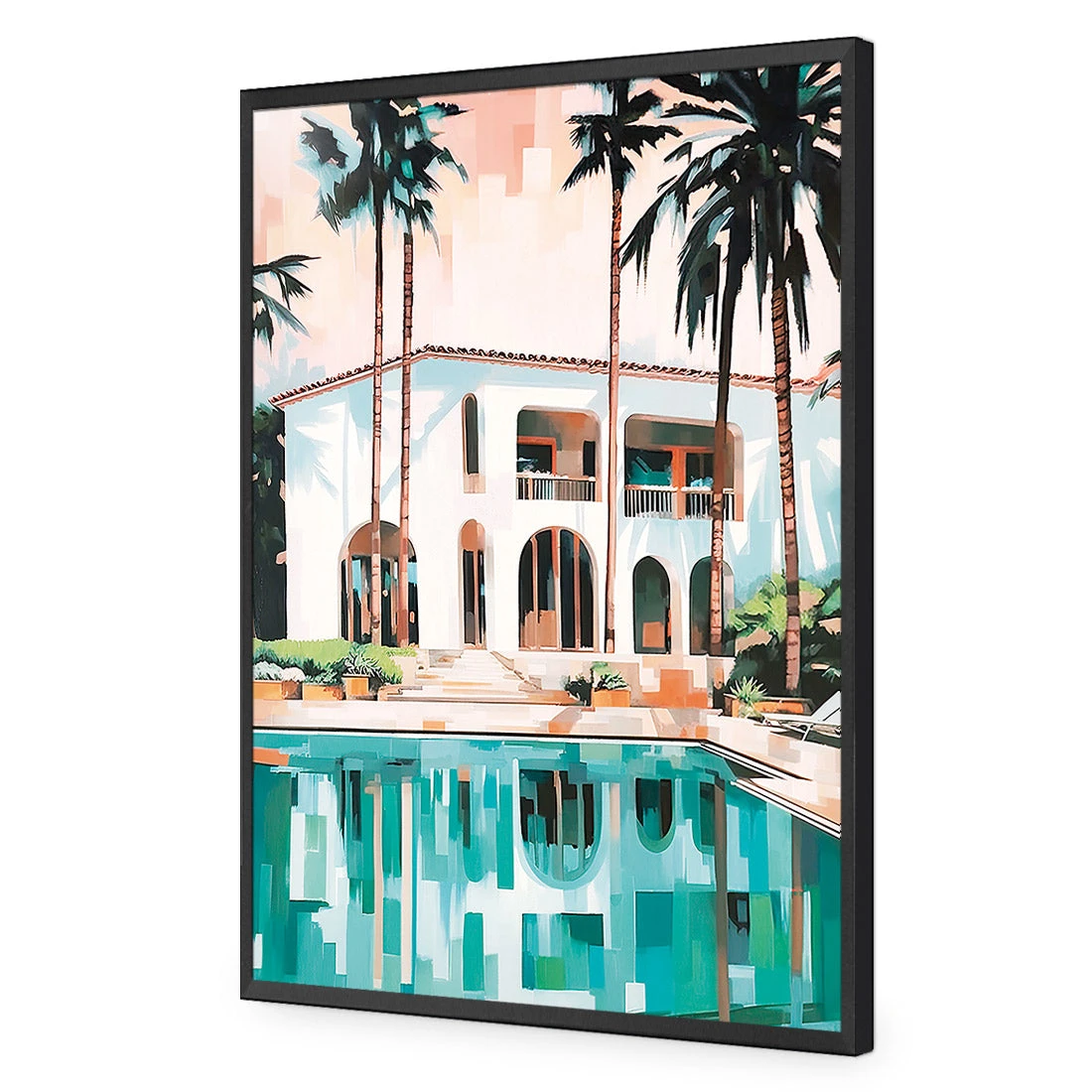 Poolside Villa Poolside Villa -WALL ART DESGIN SALE WH 1183 AR V Poolside Villa ACR EDG THUMB FF BLK