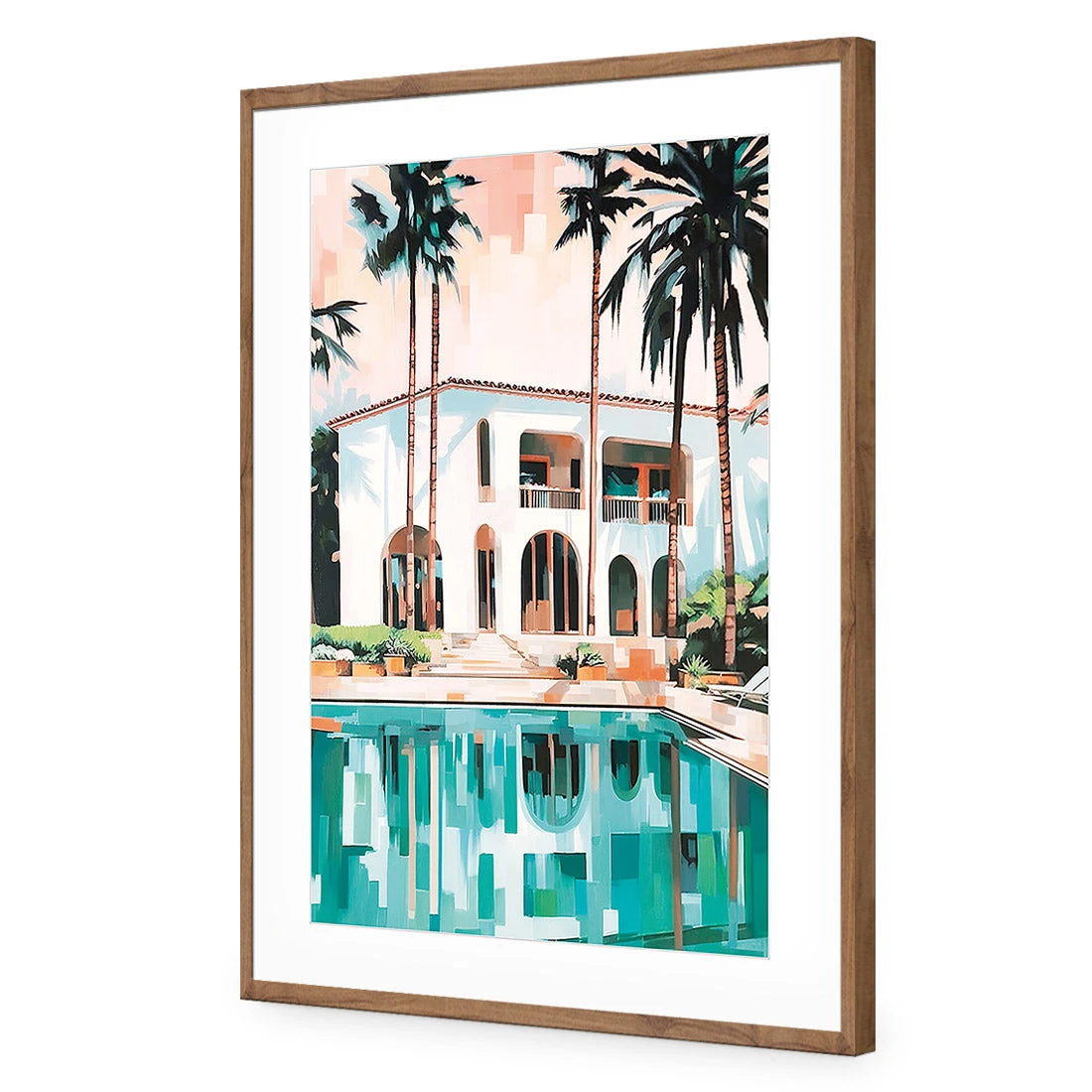 Poolside Villa Poolside Villa -WALL ART DESGIN SALE WH 1183 AR V Poolside Villa ACR MAT THUMB FF NAT
