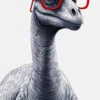 Dino In Red Glasses -WALL ART DESGIN SALE WH 1247 Dino in Red Glasses ba8e1bdc 8b17 4254 bbe1 83cb3f507203