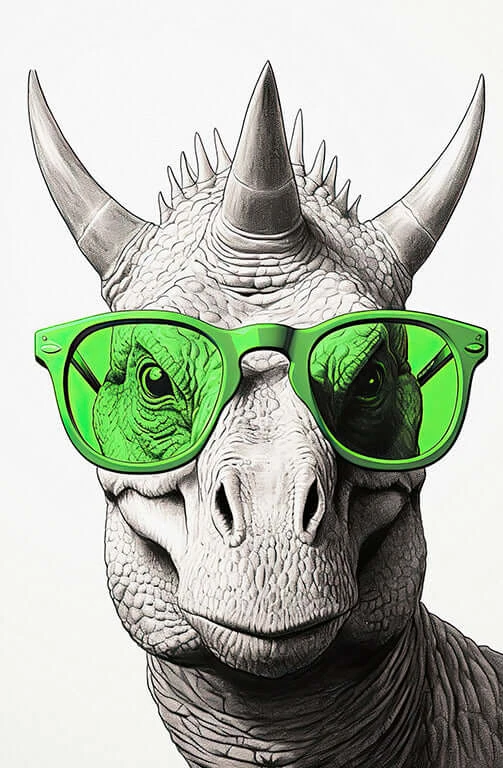 Dino in Green Glasses Dino In Green Glasses -WALL ART DESGIN SALE WH 1248 Dino in Green Glasses a653b568 51ff 466b b667 323b4ebf9e7b