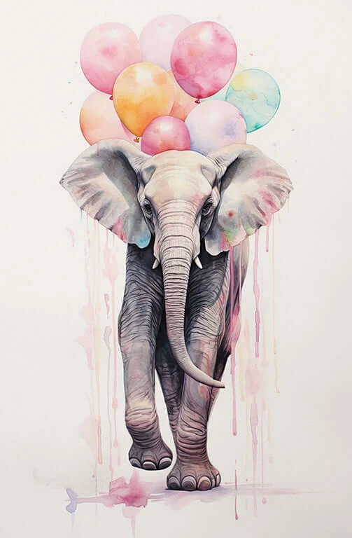 Giraffe Ready to Party Giraffe Ready To Party -WALL ART DESGIN SALE WH 1260 Elephant ready to Party f32d944b 8879 4395 9368 adf9a7a9022d