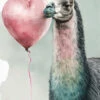 Llama Ready To Party -WALL ART DESGIN SALE WH 1261 Llama ready to Party ac69ba6e e203 4258 a67c 1081274bdeaf