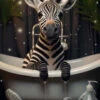 Zebra Bathtime