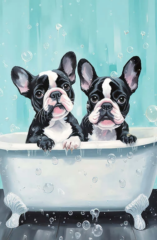Puppy Bathtime Puppy Bathtime -WALL ART DESGIN SALE WH 1284 Puppy Bathtime b1d82a5a 2993 4596 b146 3131a5d15cbc