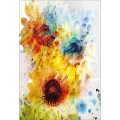 A Blur Of Flowers Canvas Art