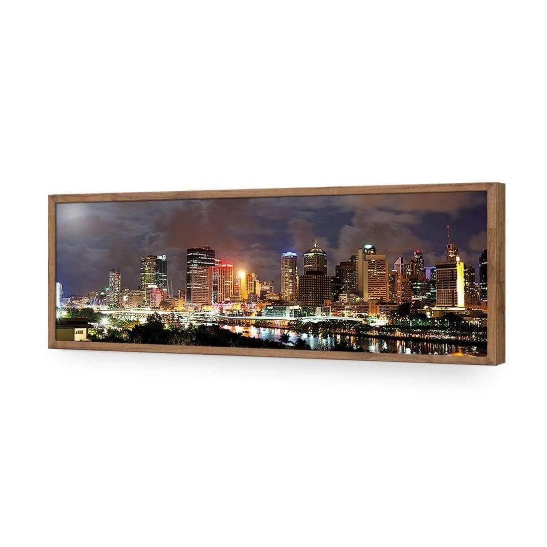 A Cloudy Brisbane (long) A Cloudy Brisbane (long) -WALL ART DESGIN SALE a cloudy brisbane long acrylic glass no border natural frame 90x30cm 455706