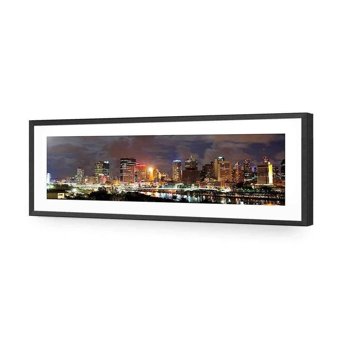 A Cloudy Brisbane (long) A Cloudy Brisbane (long) -WALL ART DESGIN SALE a cloudy brisbane long acrylic glass with border black frame 90x30cm 229120
