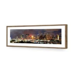 A Cloudy Brisbane (long) 20 A Cloudy Brisbane (long) -WALL ART DESGIN SALE a cloudy brisbane long acrylic glass with border natural frame 90x30cm 205454