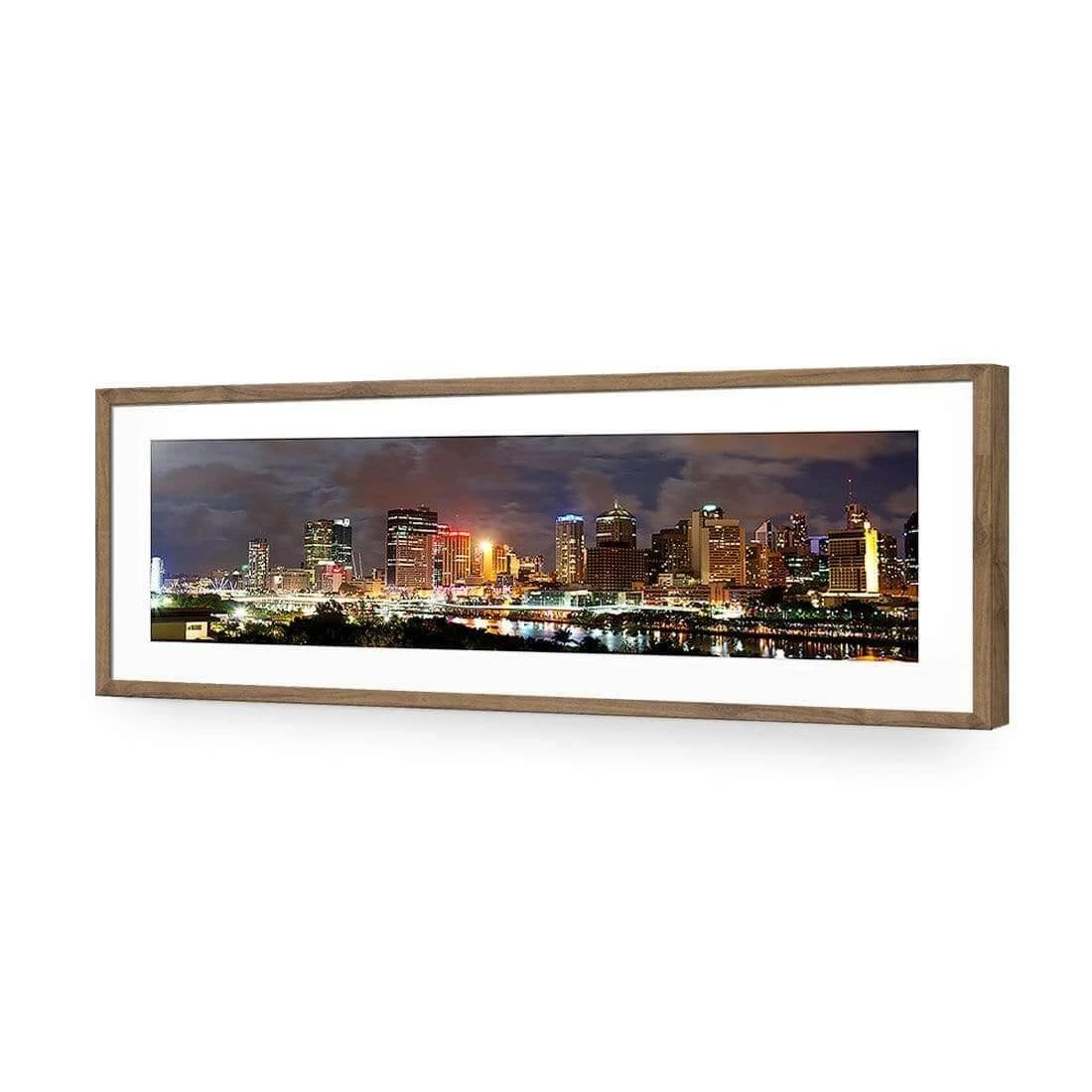 A Cloudy Brisbane (long) A Cloudy Brisbane (long) -WALL ART DESGIN SALE a cloudy brisbane long acrylic glass with border natural frame 90x30cm 205454