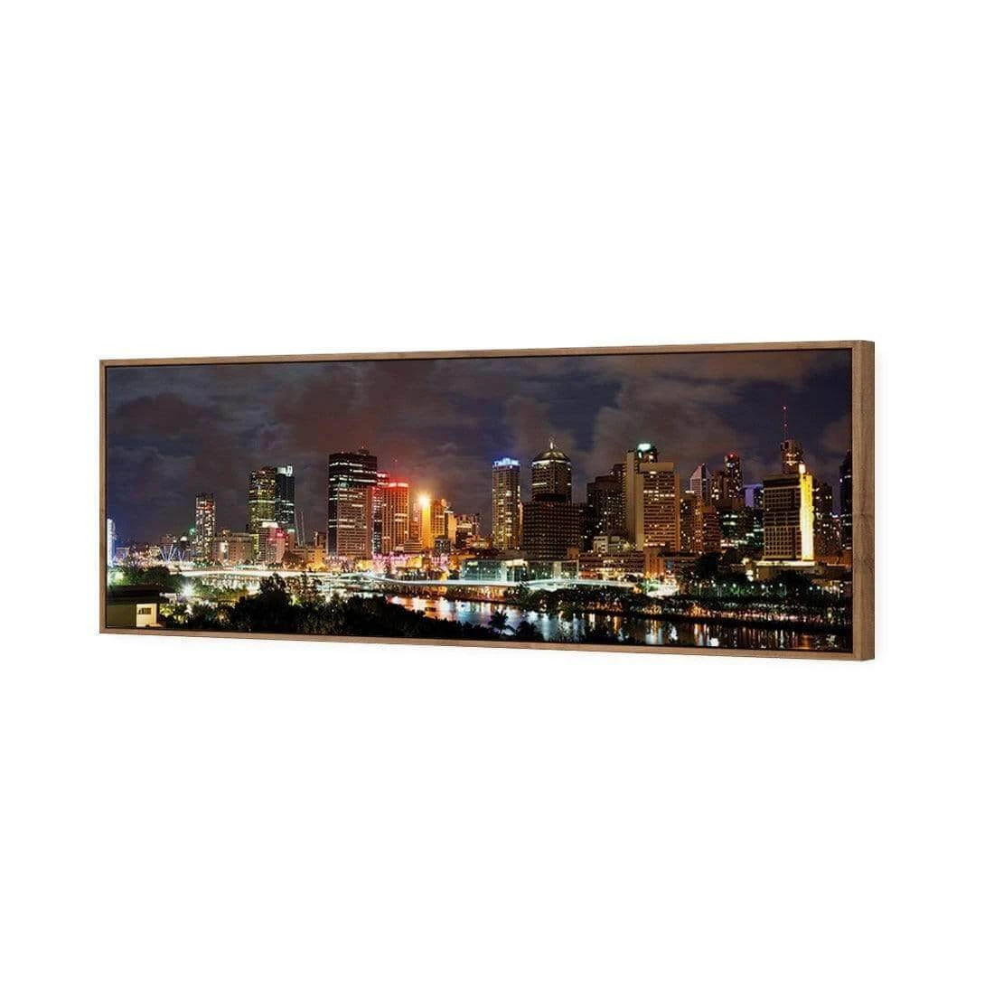 A Cloudy Brisbane (long) A Cloudy Brisbane (long) -WALL ART DESGIN SALE a cloudy brisbane long canvas natural floating frame 60x20cm 681183