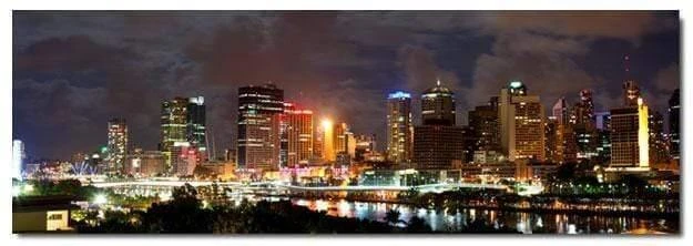 A Cloudy Brisbane (long) A Cloudy Brisbane (long) -WALL ART DESGIN SALE a cloudy brisbane long canvas stretched canvas 60x20cm 375652
