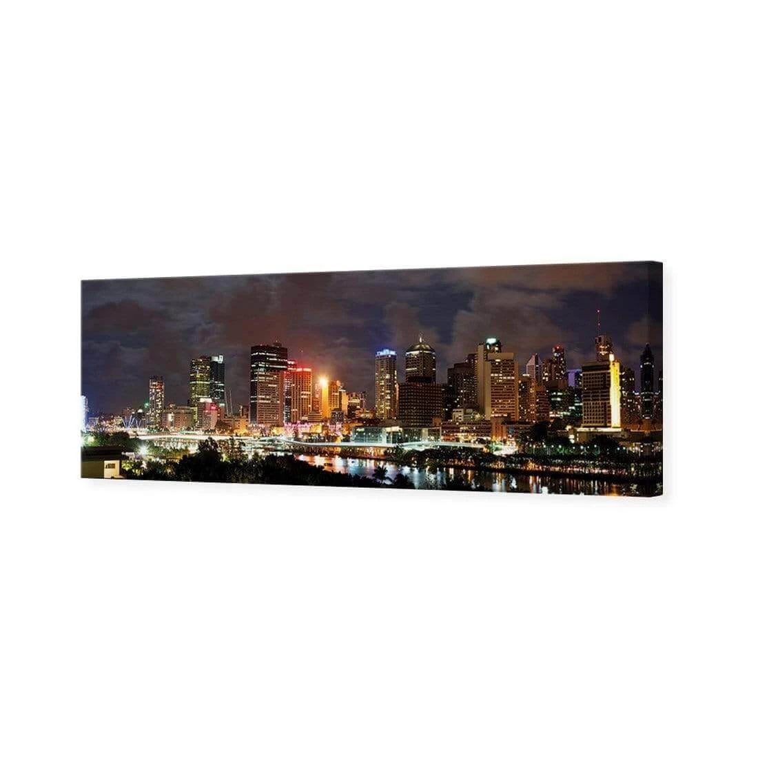 A Cloudy Brisbane (long) A Cloudy Brisbane (long) -WALL ART DESGIN SALE a cloudy brisbane long canvas stretched canvas 60x20cm 394609