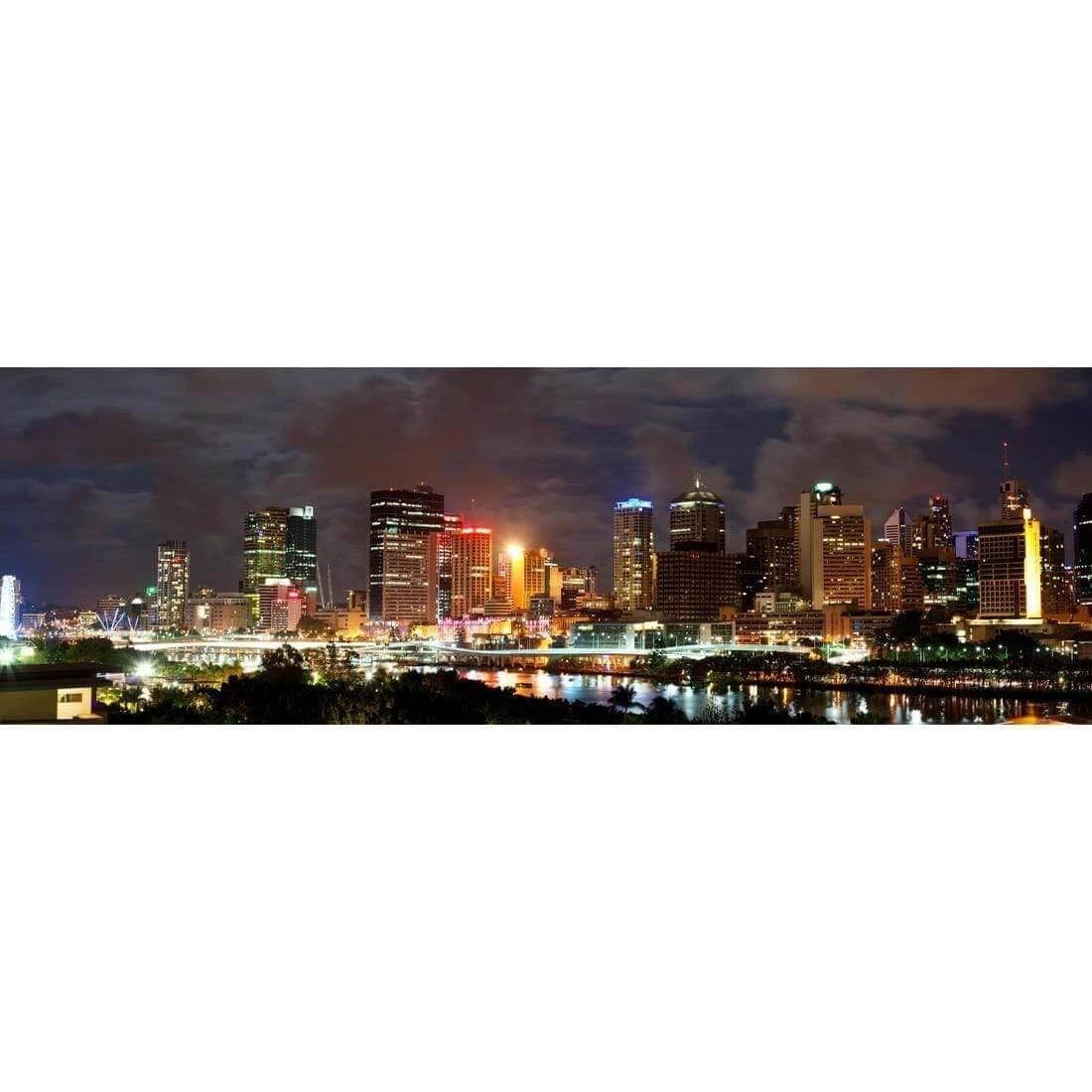 A Cloudy Brisbane (long) A Cloudy Brisbane (long) -WALL ART DESGIN SALE a cloudy brisbane long canvas stretched canvas 60x20cm 871079