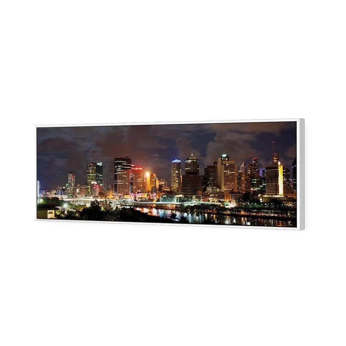 A Cloudy Brisbane (long) A Cloudy Brisbane (long) -WALL ART DESGIN SALE a cloudy brisbane long canvas white floating frame 60x20cm 451363