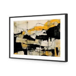 A Touch Of Mustard -WALL ART DESGIN SALE a touch of mustard acrylic glass with border black frame 45x30cm 694065