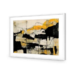 A Touch Of Mustard -WALL ART DESGIN SALE a touch of mustard acrylic glass with border white frame 45x30cm 283082