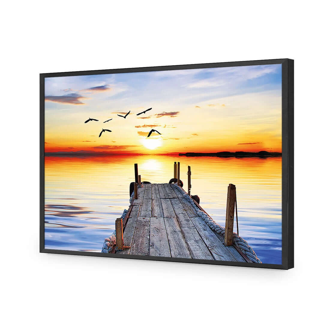 Abandoned Jetty Abandoned Jetty -WALL ART DESGIN SALE abandoned jetty acrylic glass no border black frame 45x30cm 351896