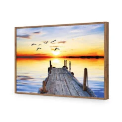 Abandoned Jetty 18 Abandoned Jetty -WALL ART DESGIN SALE abandoned jetty acrylic glass no border natural frame 45x30cm 997206