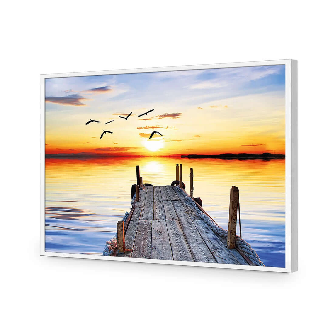 Abandoned Jetty Abandoned Jetty -WALL ART DESGIN SALE abandoned jetty acrylic glass no border white frame 45x30cm 218786