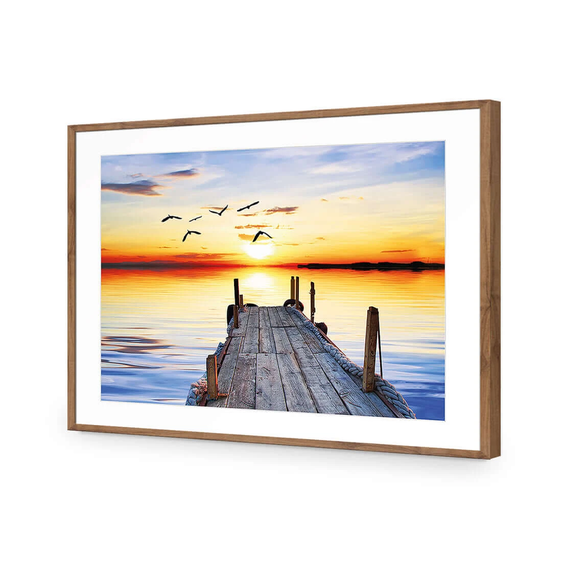 Abandoned Jetty Abandoned Jetty -WALL ART DESGIN SALE abandoned jetty acrylic glass with border natural frame 45x30cm 291321