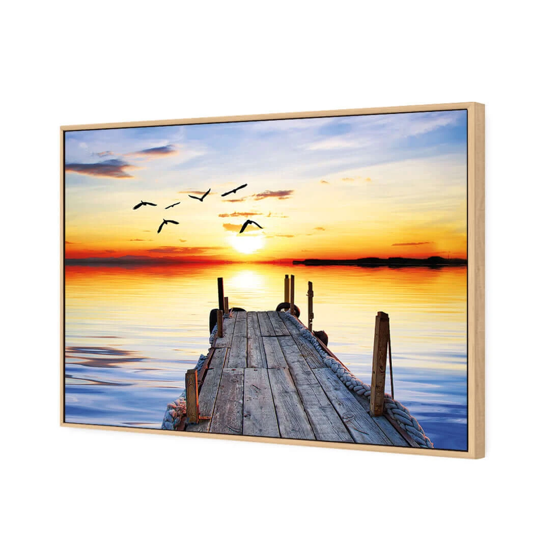 Abandoned Jetty Abandoned Jetty -WALL ART DESGIN SALE abandoned jetty canvas oak floating frame 45x30cm 444603