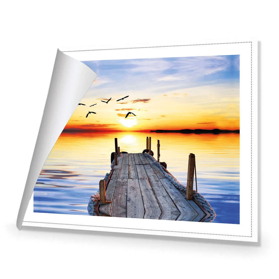 Abandoned Jetty Abandoned Jetty -WALL ART DESGIN SALE abandoned jetty canvas rolled canvas 45x30cm 933021