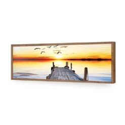 Abandoned Jetty (long) 18 Abandoned Jetty (long) -WALL ART DESGIN SALE abandoned jetty long acrylic glass no border natural frame 90x30cm 337028